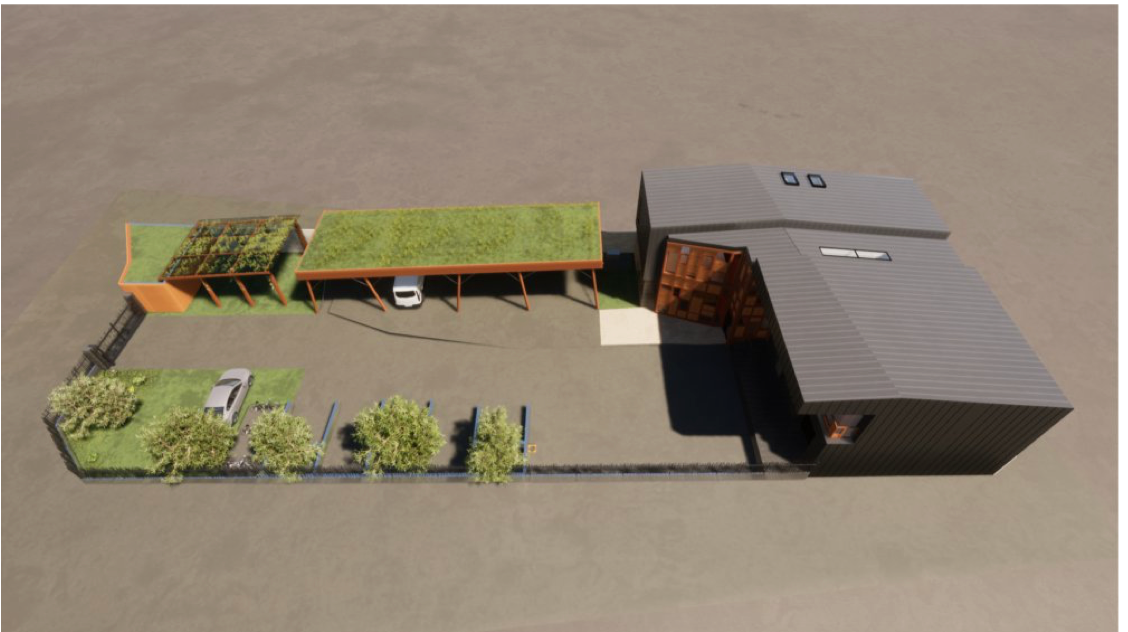 Travaux de construction de nouveaux locaux pour le service des espaces verts à Colombes