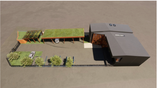 Travaux de construction de nouveaux locaux pour le service des espaces verts à Colombes